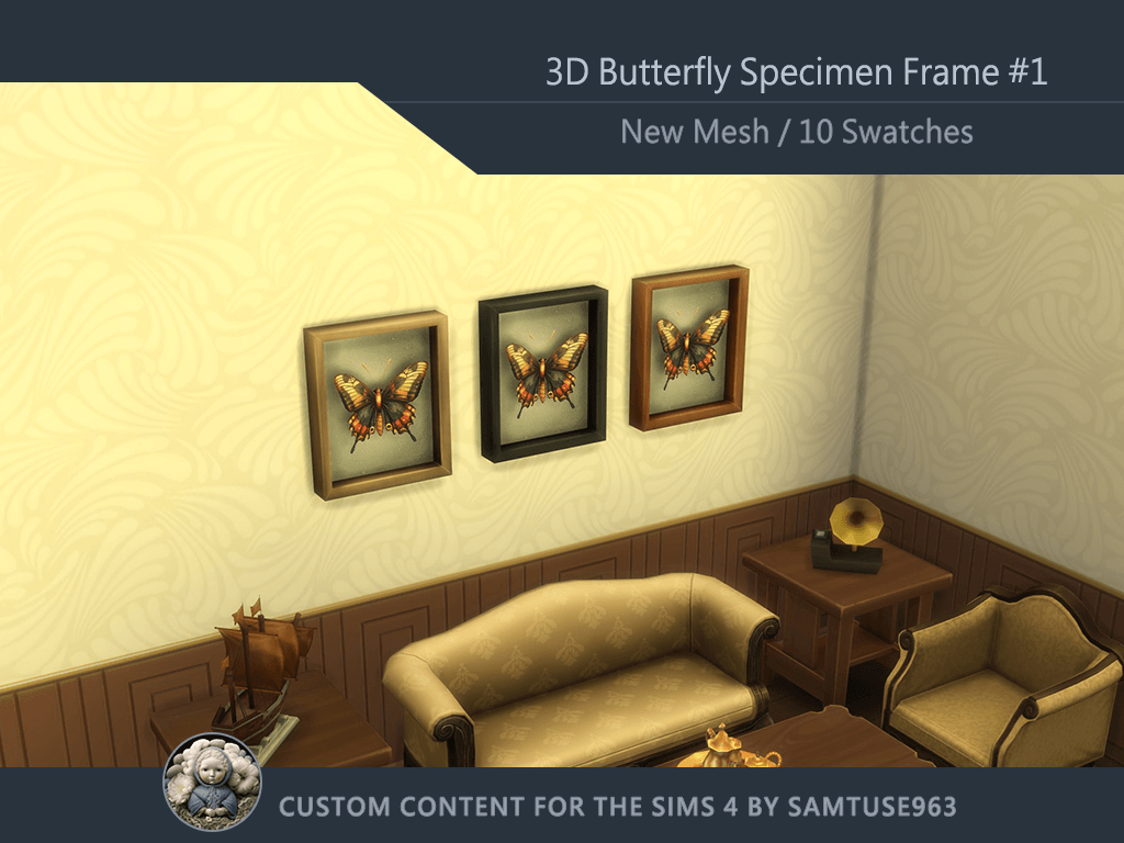 Butterfly Frame #1 Samtuse963