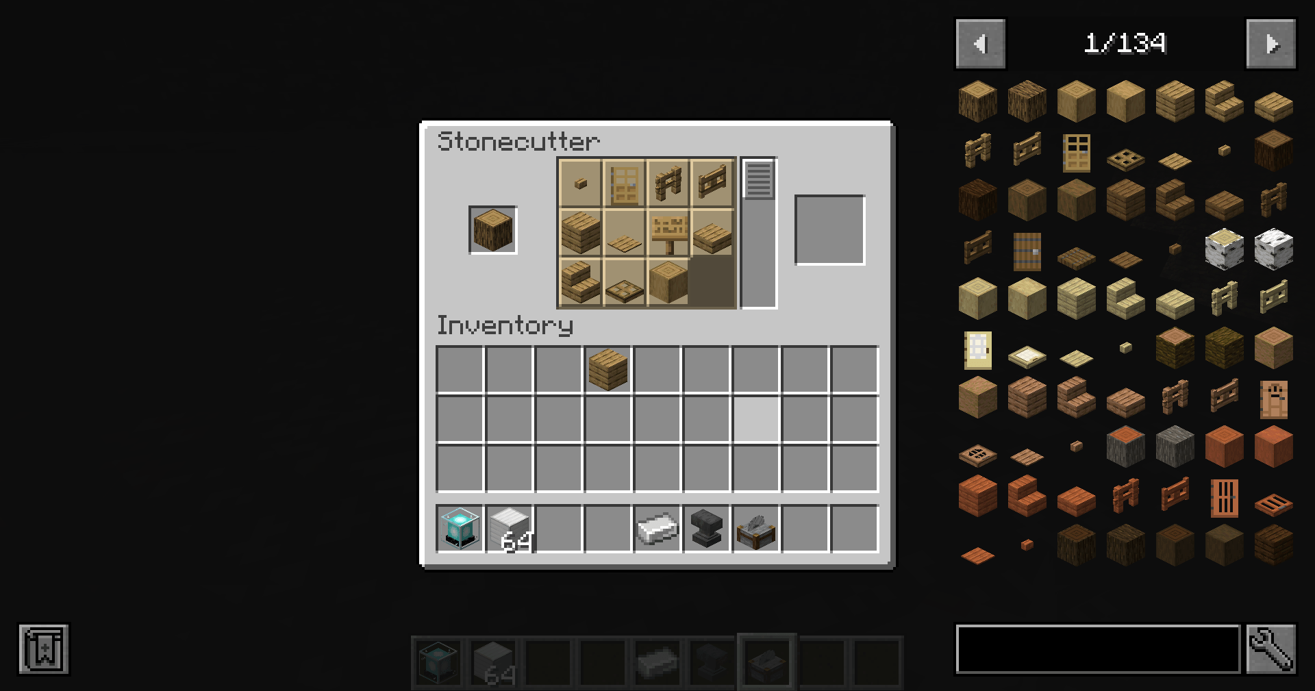 Thumbnail Now you can use the stone cutter for wood too