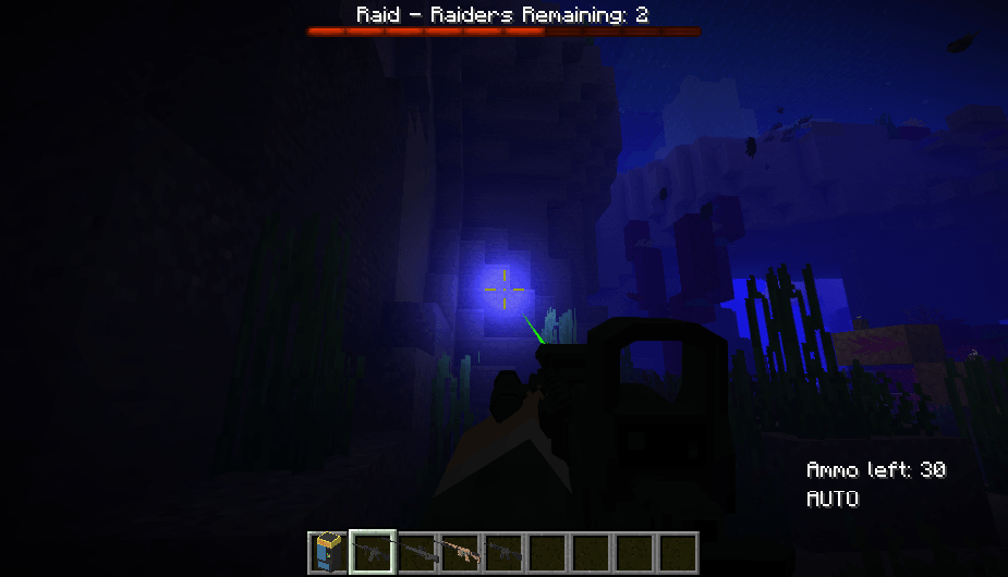 Thumbnail you can equip a torch in your gun and enable the flash using Y button (disabled when usind shaders)