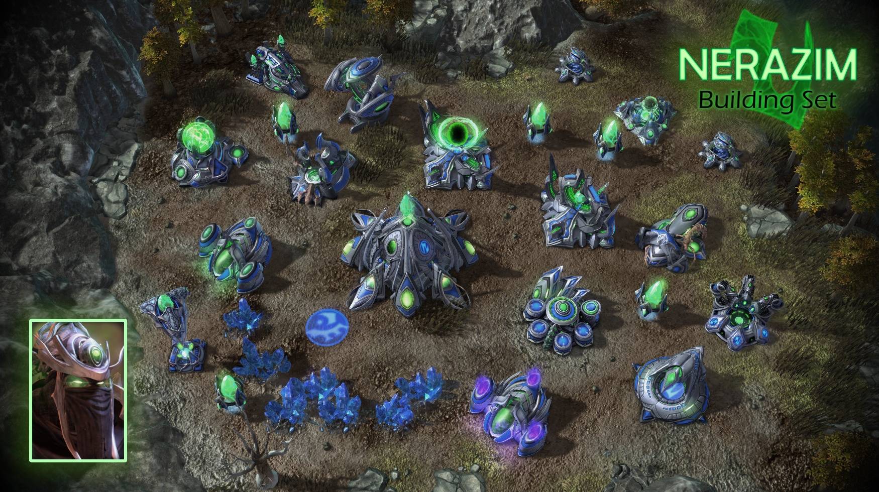 Nerazim skins for Protoss MP Buildings