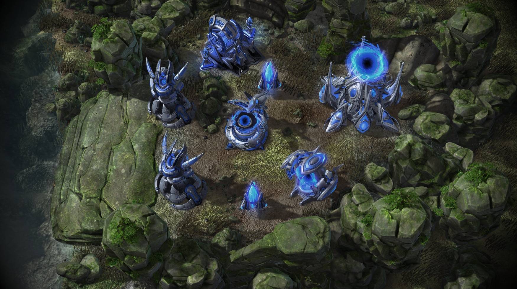 Nerazim skins for Protoss Campaign Buildings with TC glow