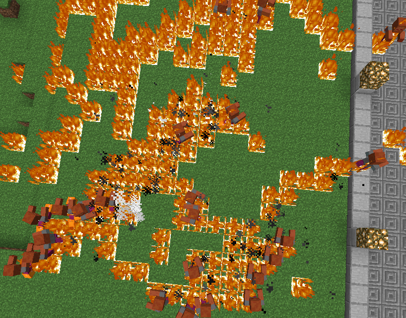 <p>Zombies in daylight giving the landscape a taste of their blazing trails.</p>
