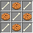 <p>The crafting recipe for the Wolf Cookie</p>