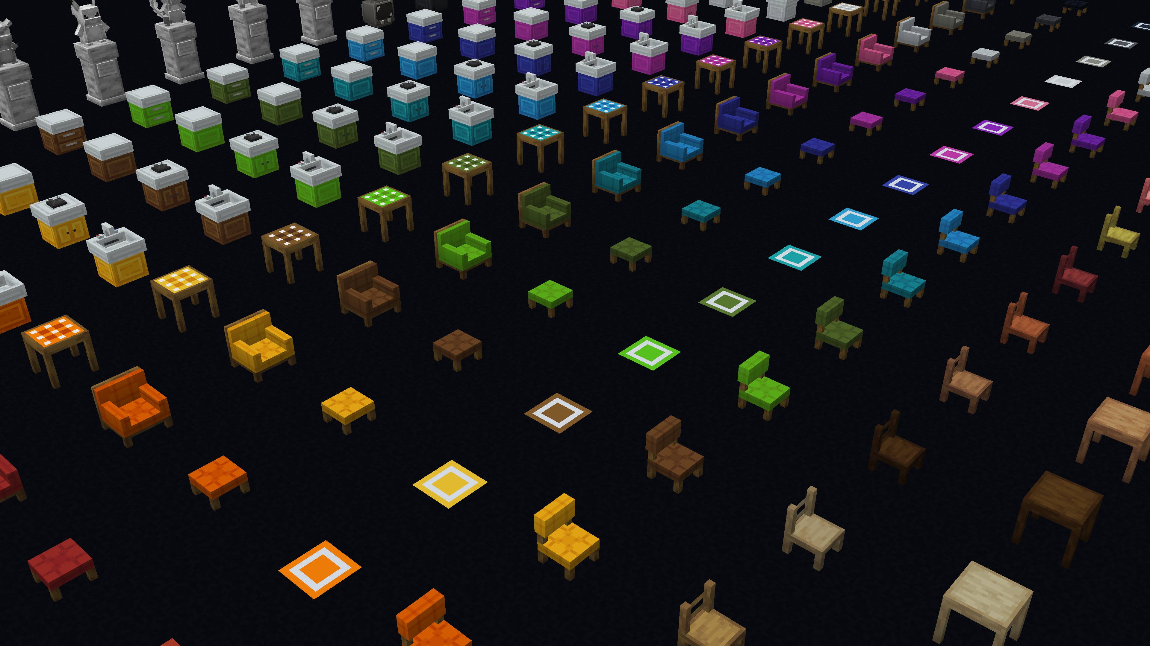 All furnitures on the mod