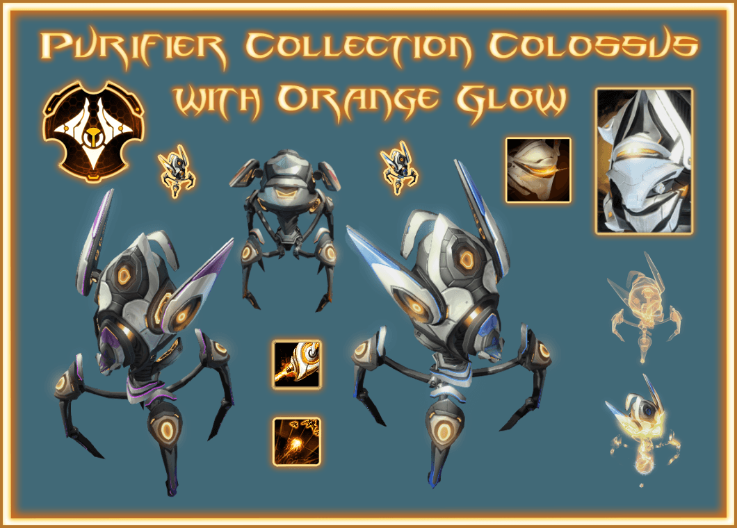 Colossus Purifier Collection with Orange Glow