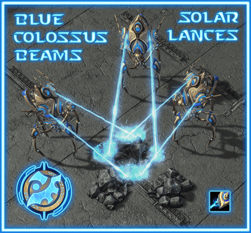 Blue Colossus Beams (Solar lances)