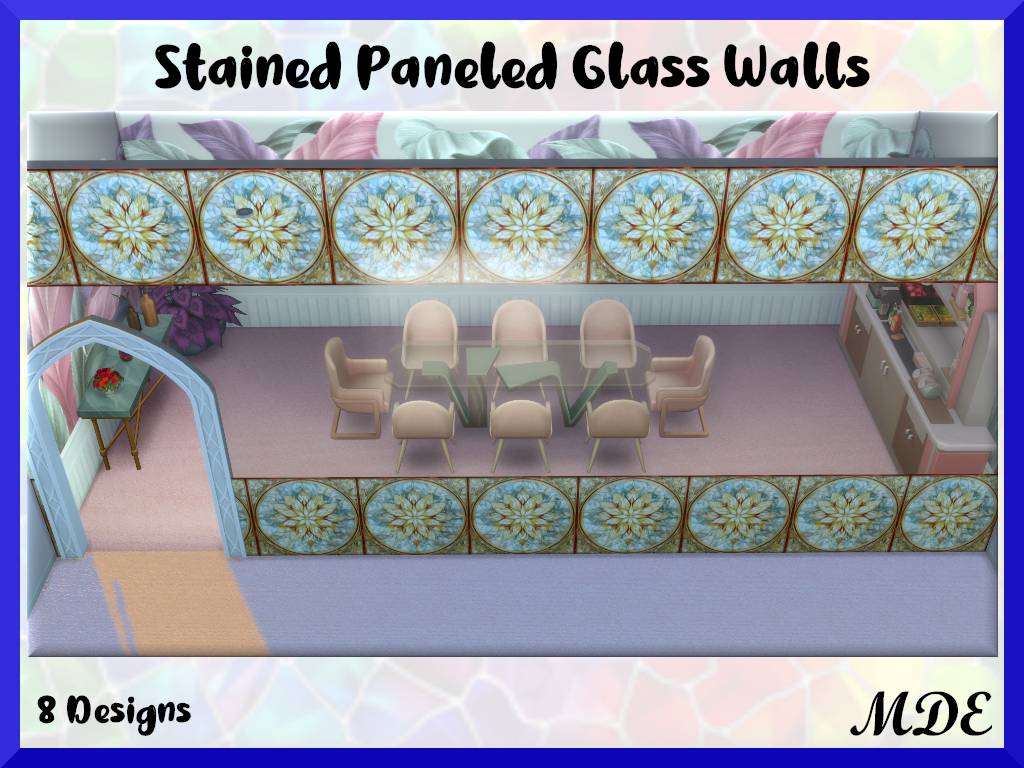 Thumbnail Stained Paneled Glass Walls - 8 Designs