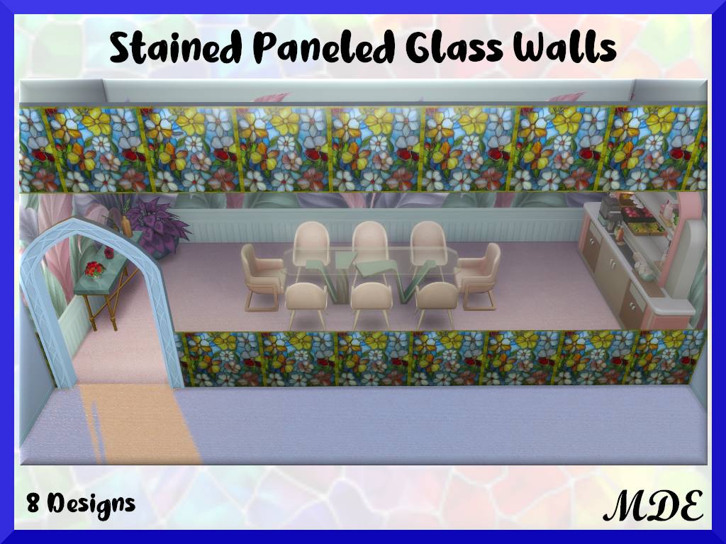 Thumbnail Stained Paneled Glass Walls - 8 Designs