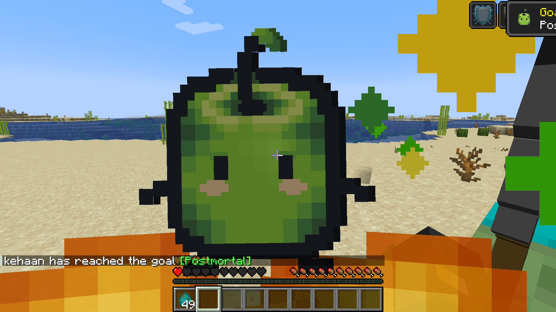 Junimo totem in action