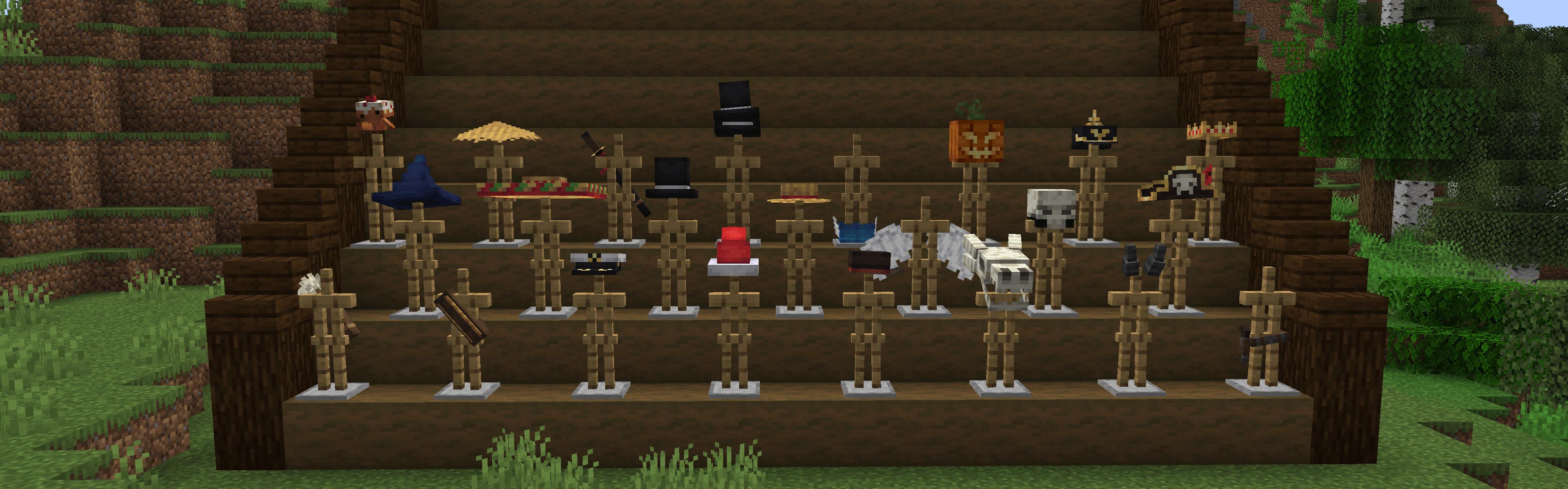 The image shows all of the cosmetics from the mod