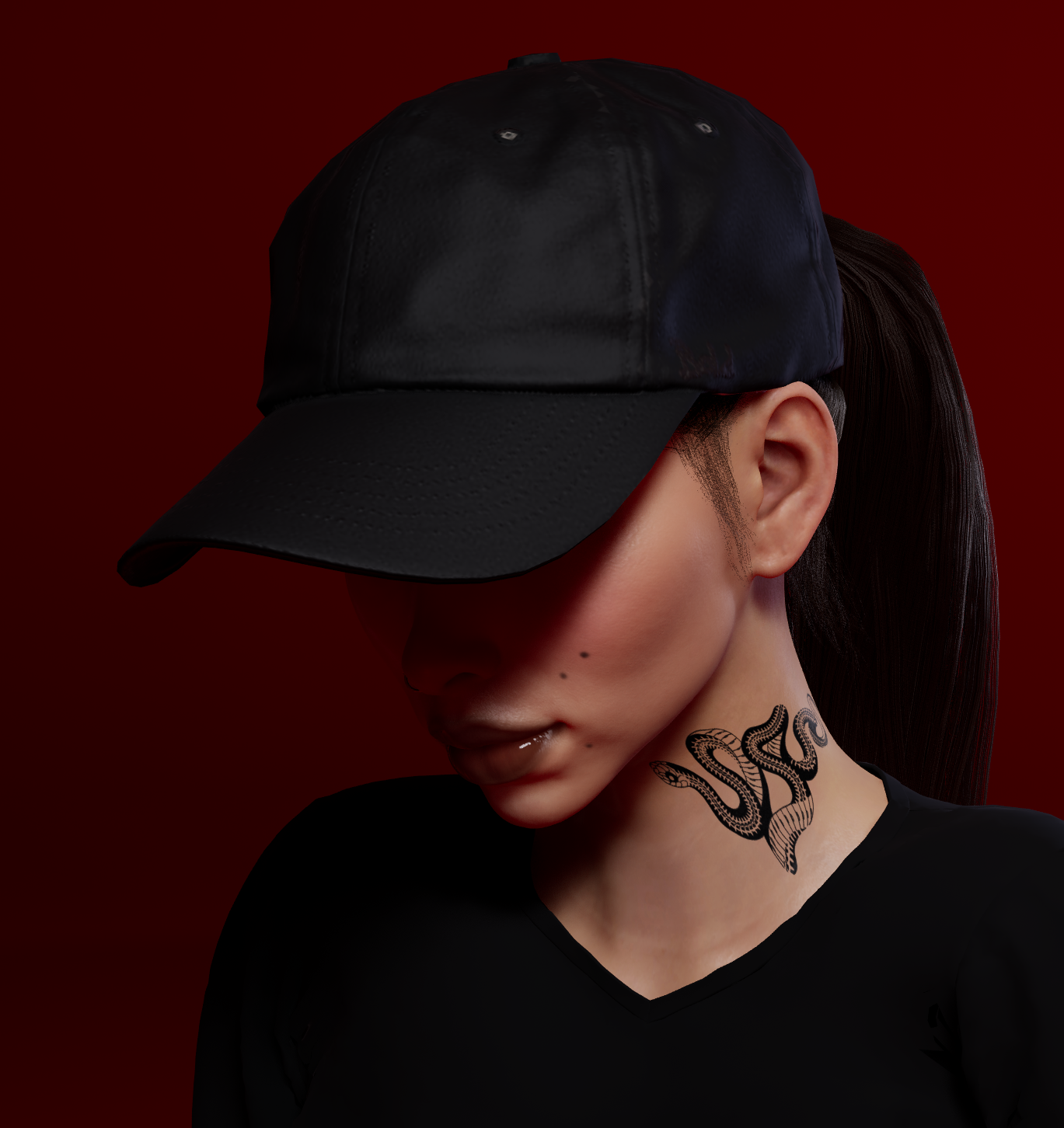 Neck Tattoo Collection | Snake