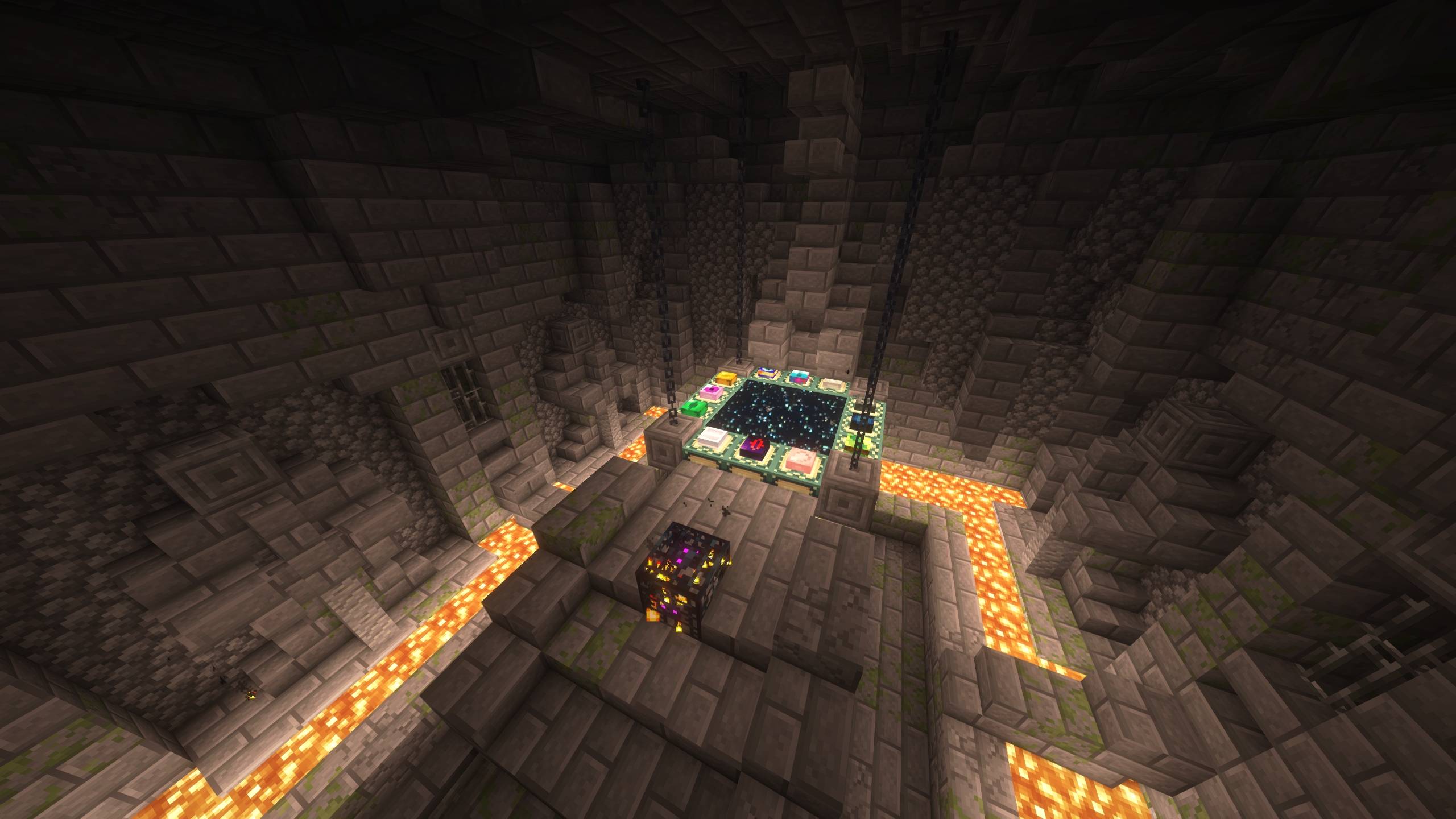End Portal with individual eyes from End Reamstered