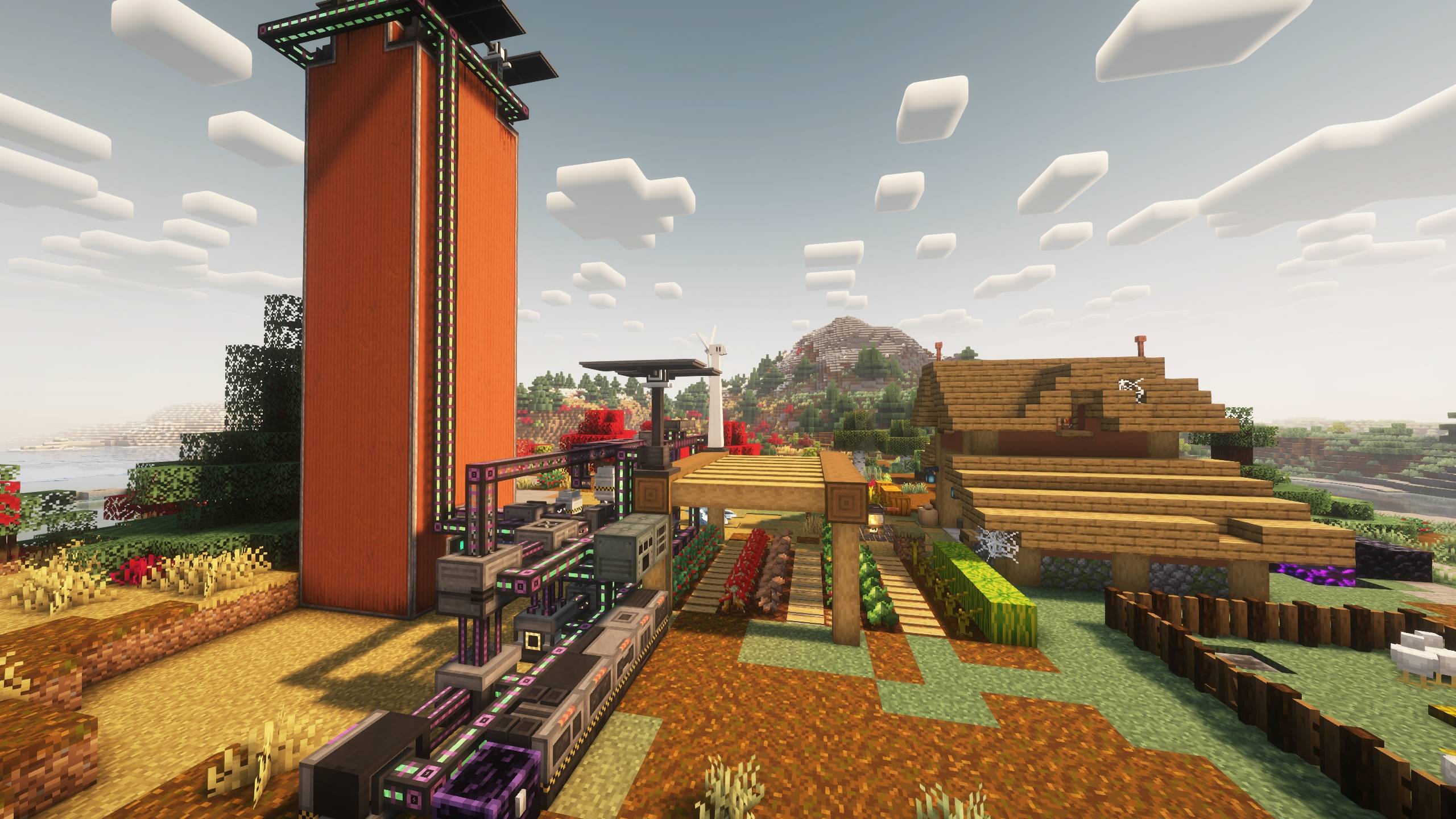 Little base with big mashinery from Mekanism and EnderIO