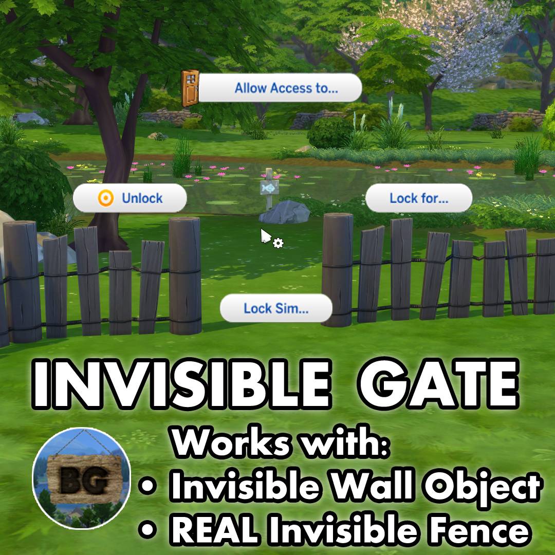 Invisible Gate ~ Fence - Gallery - The Sims 4 Build / Buy - CurseForge