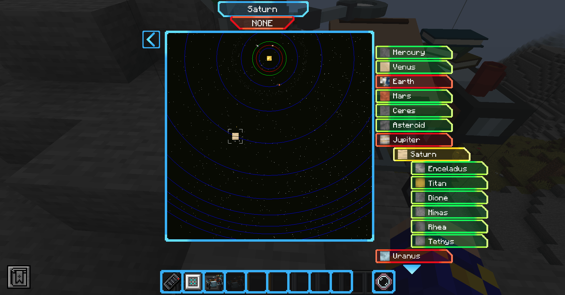 Thumbnail Space map of the solar system