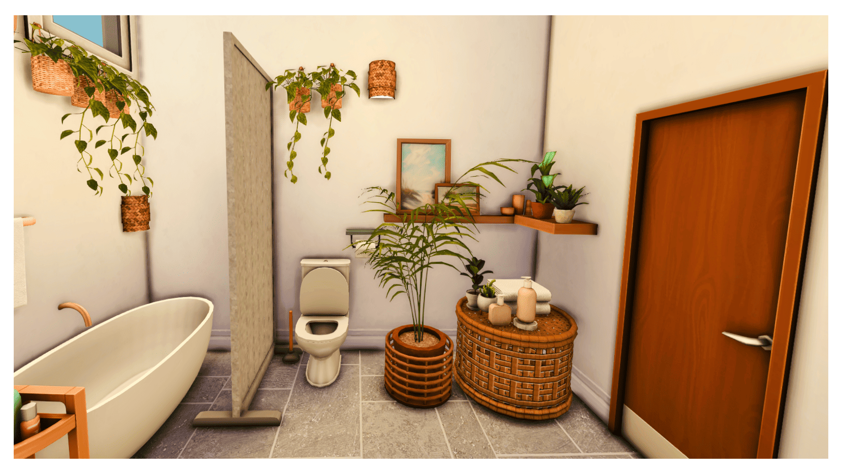 Leaf & Clay Bathroom - Gallery - The Sims 4 Rooms / Lots - CurseForge