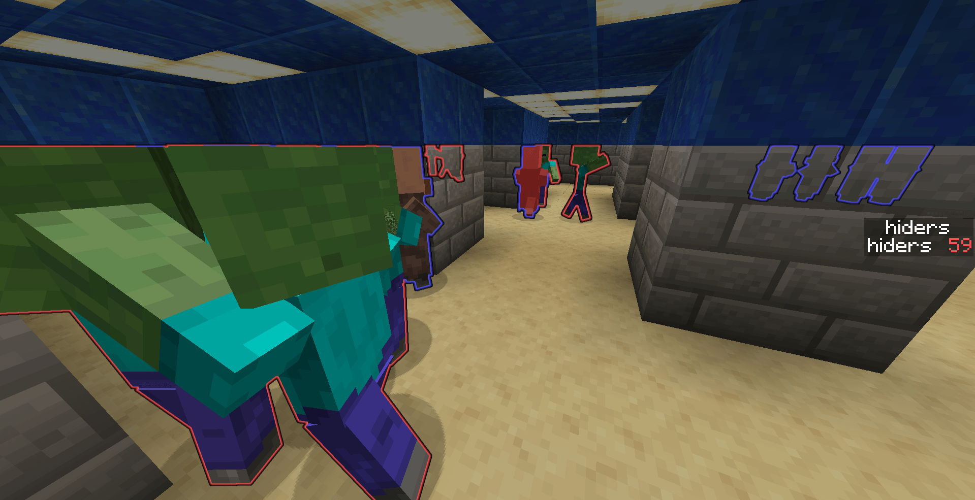 Thumbnail just a photo. also you can see all hiders left on the side of your screen.