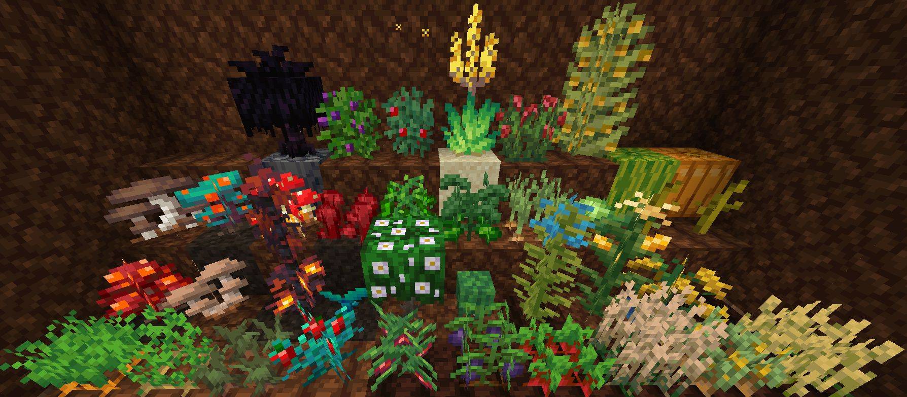 Thumbnail Most of the crops added by the various mods (I forgot Vanilla and Mint)