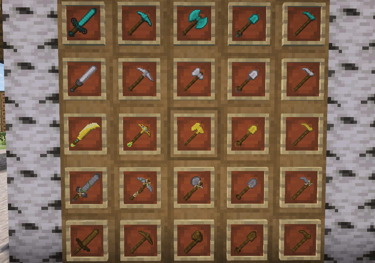 Thumbnail Items showcase as of release v1.0