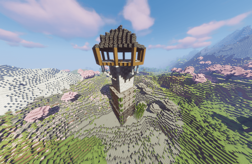 Thumbnail Here is Chimorin76's tower. Well... it started off well, but the top is really botched, which is a shame.