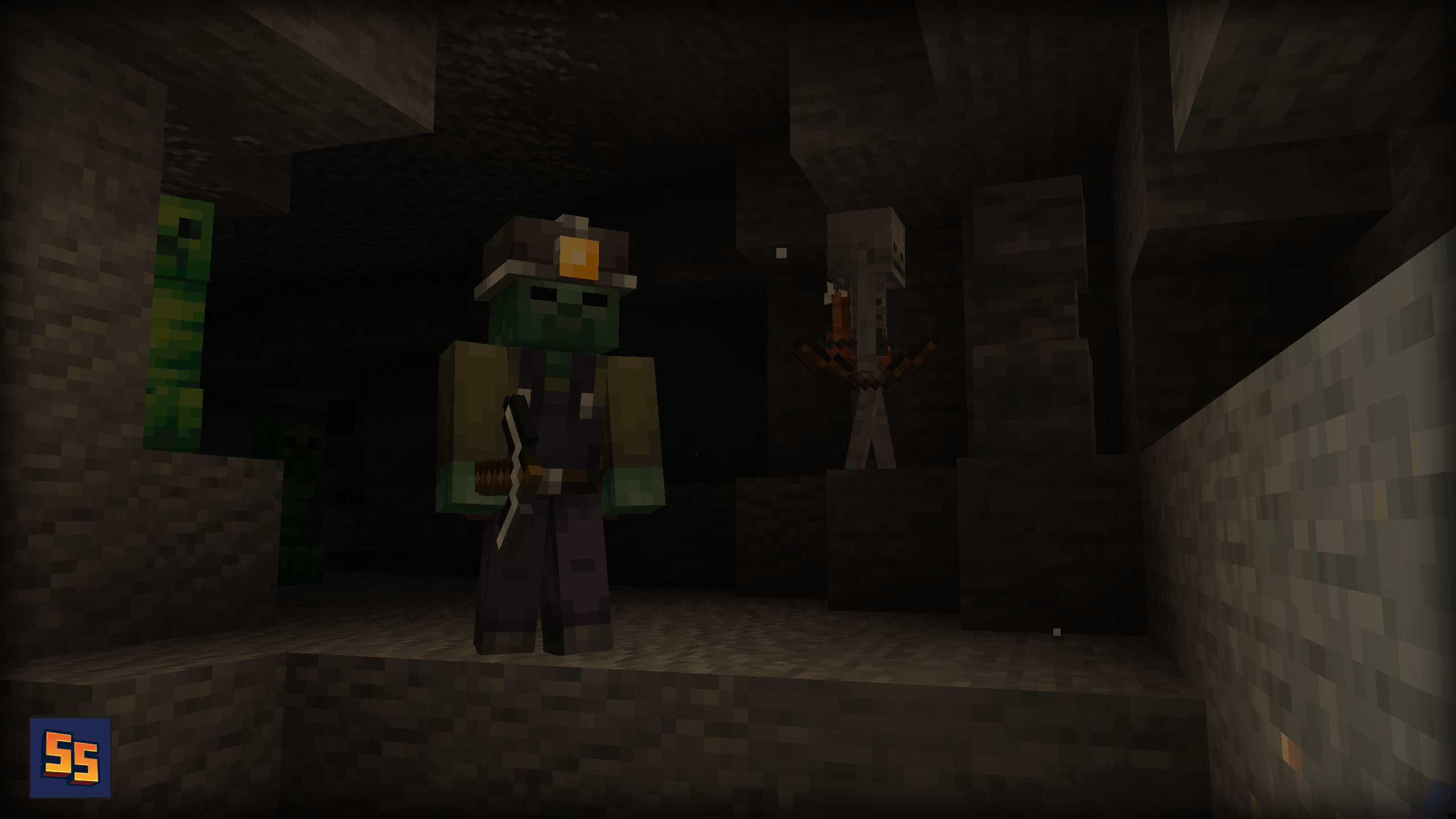 Thumbnail Hostile Mobs Variants - The randoms textures applies to hostiles mobs too. There are 3 creepers in this picture btw