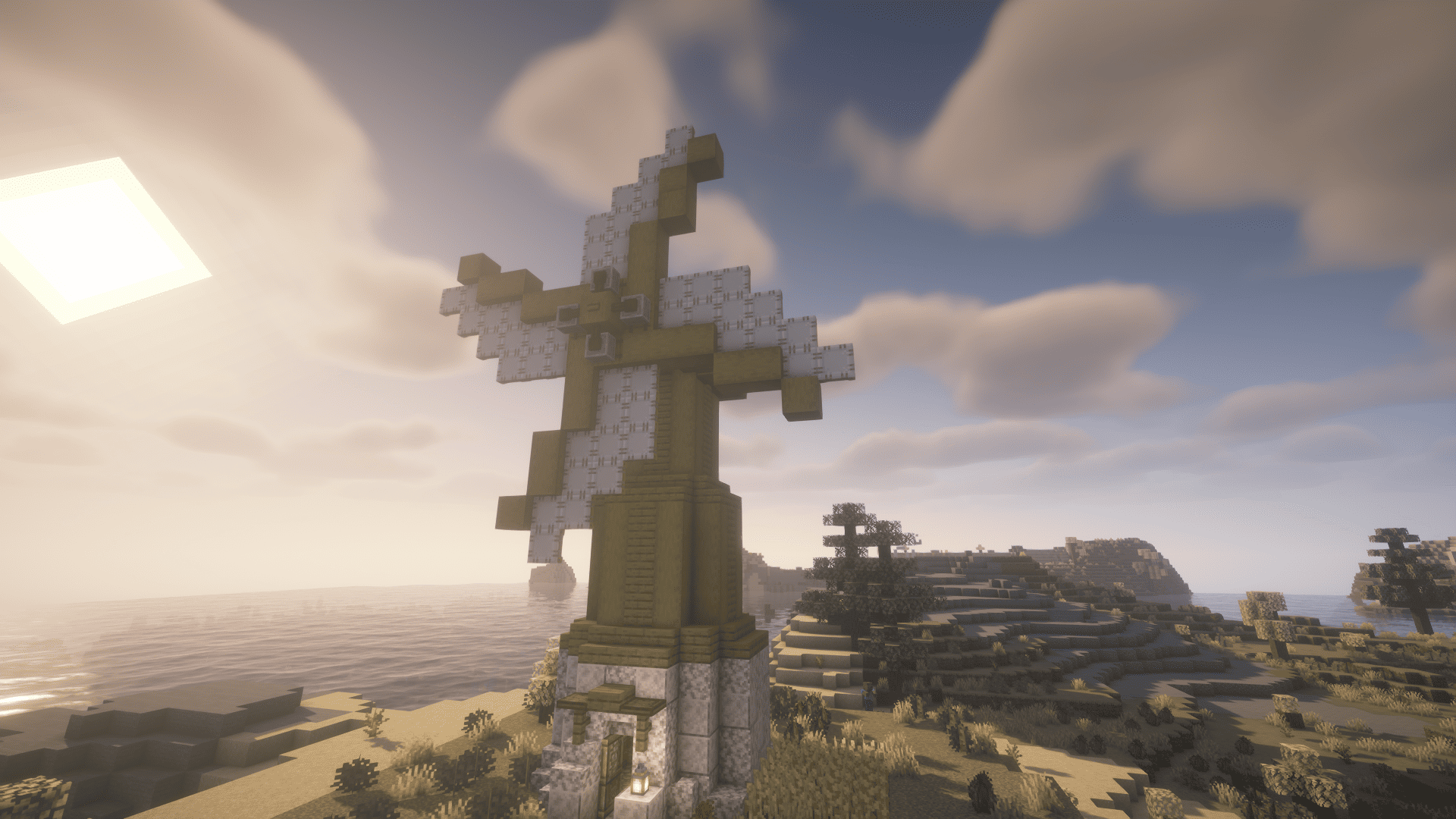 Thumbnail Pine Windmill in natural generation (Screenshot taken with BSL shaders)