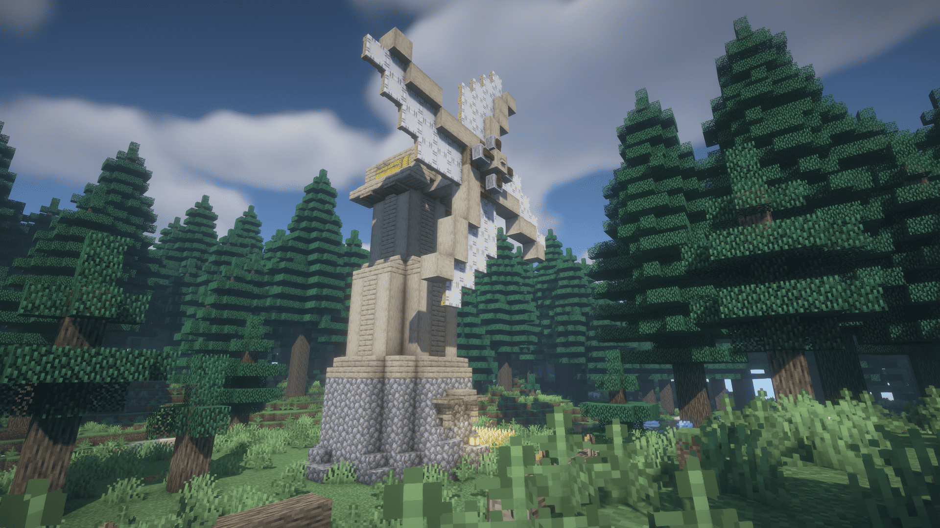 Thumbnail Fir Windmill in natural generation (Screenshot taken with BSL shaders)