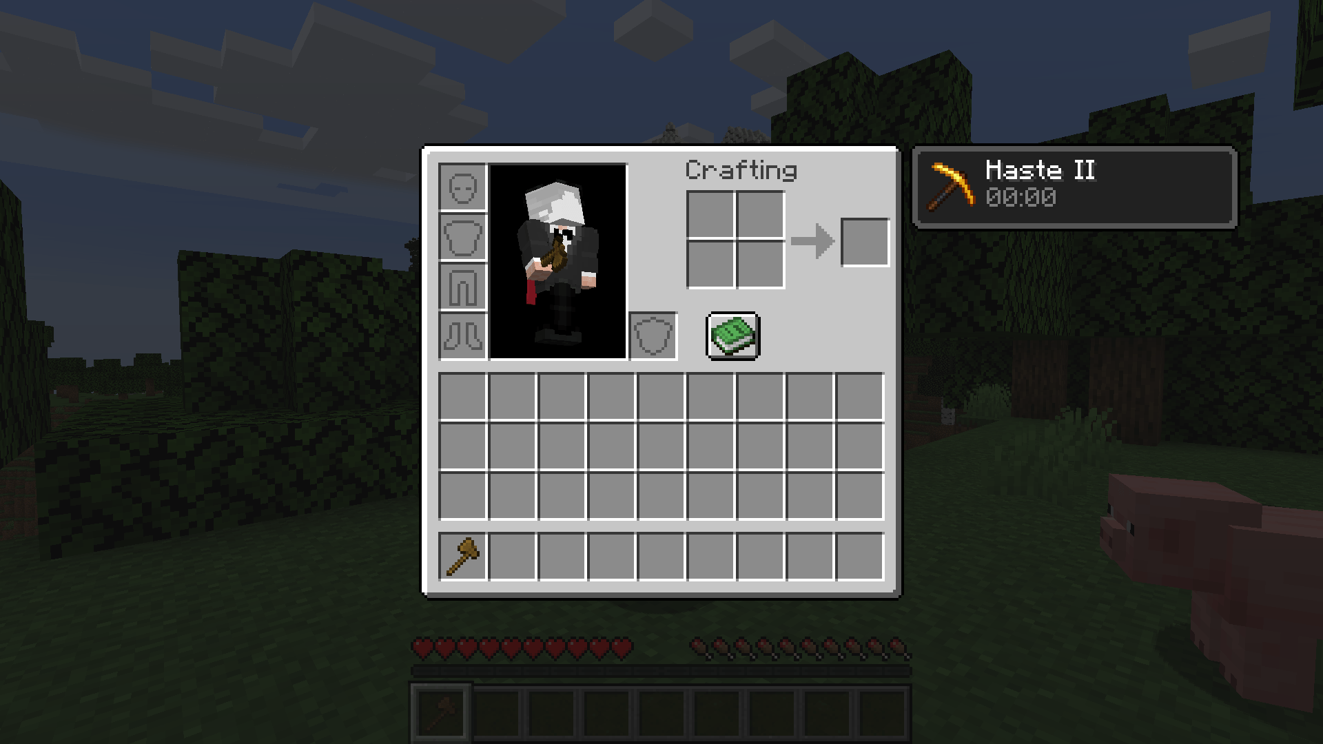 Thumbnail Hold an axe or hoe to gain Haste II