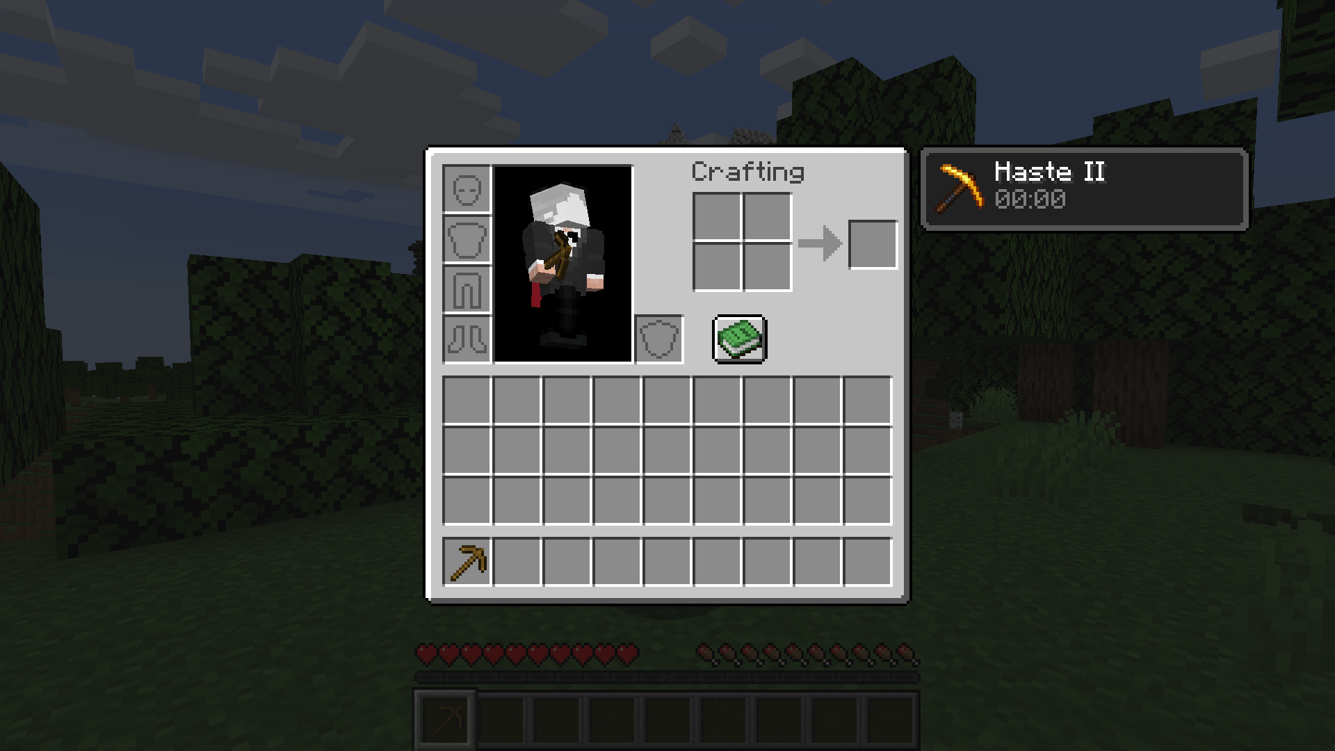 Thumbnail Hold a pickaxe or shovel to gain Haste II