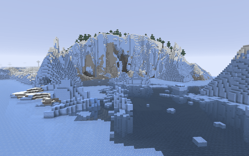 Thumbnail This frosted cliffs they generate deep in the cold, their surface is all covered in ice and snow