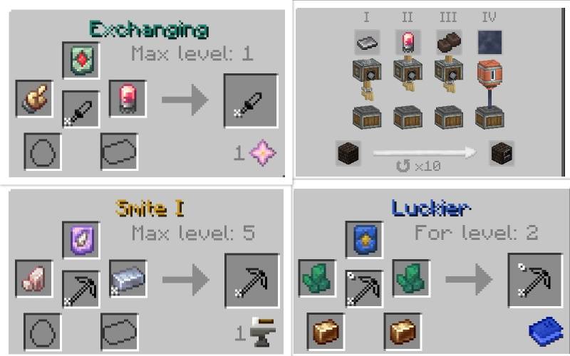 Thumbnail Recipes have been integrated with other mods and rethought