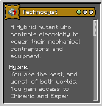 Thumbnail A Hybrid mutant who uses technology and electricity.