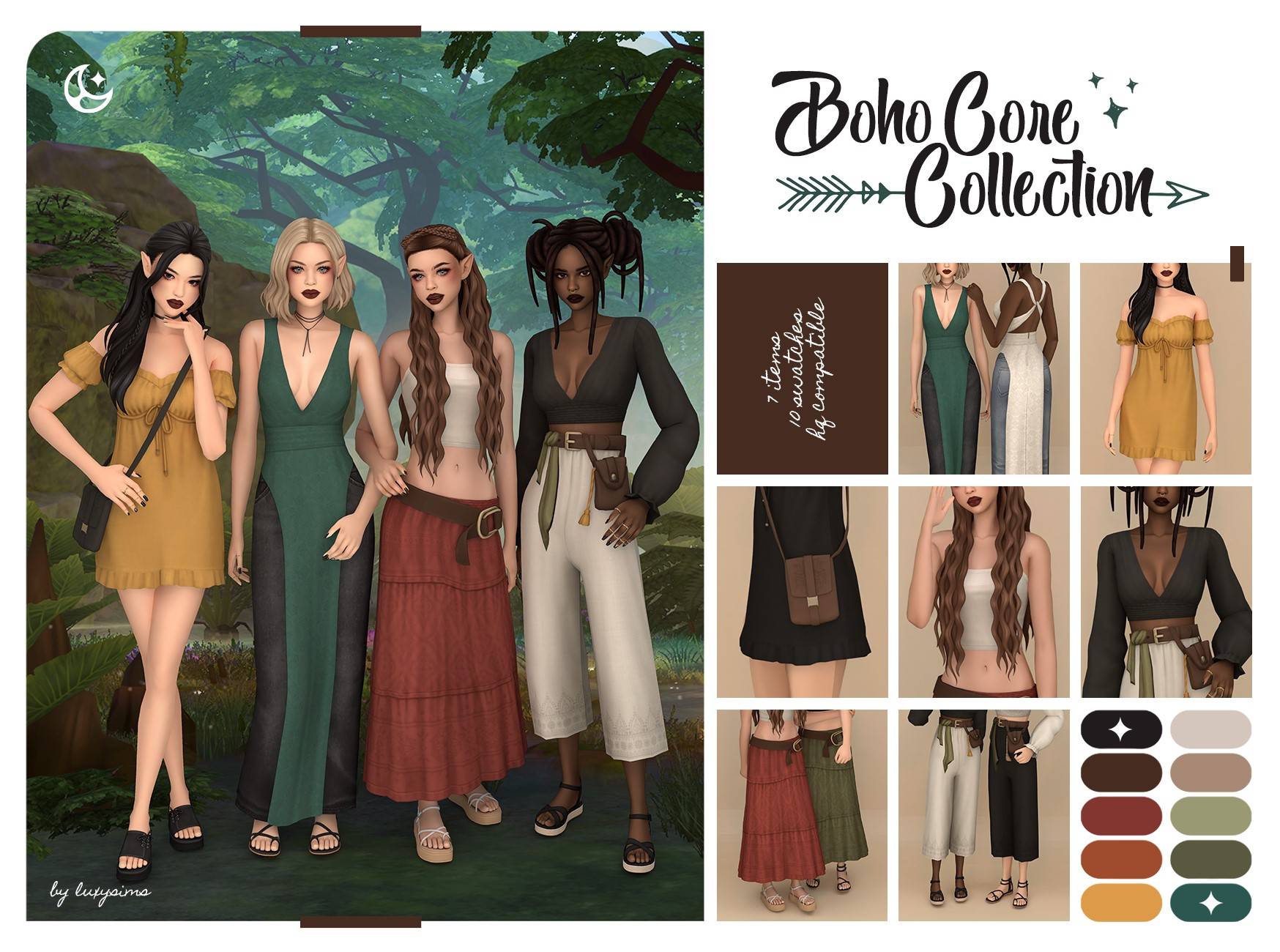 dress code boho sims 4 The Sims Resource