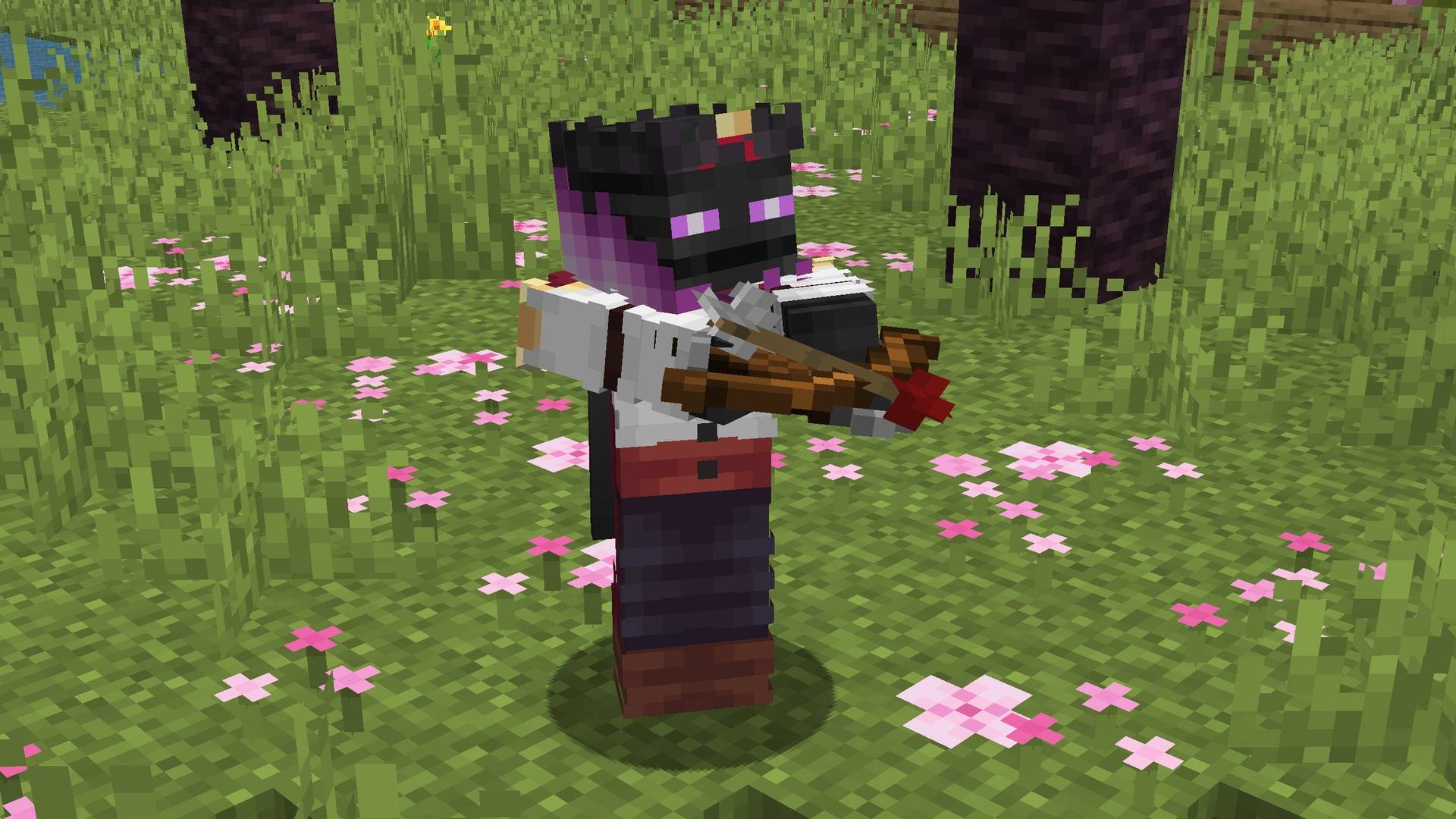 GillsBills holding a crossbow with a tipped arrow
