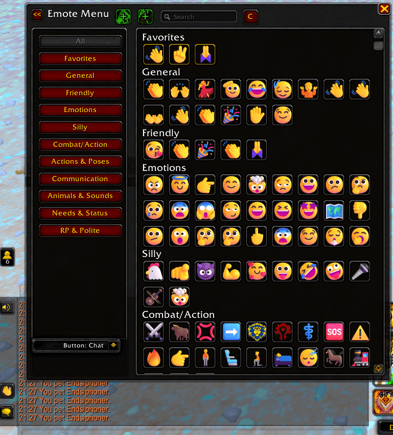 Thumbnail Category and options sidebar