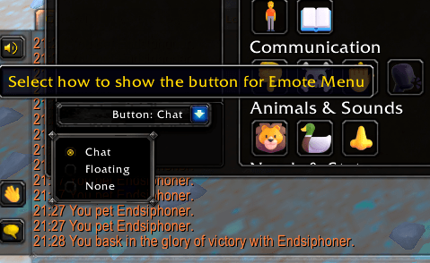 Thumbnail Button position types