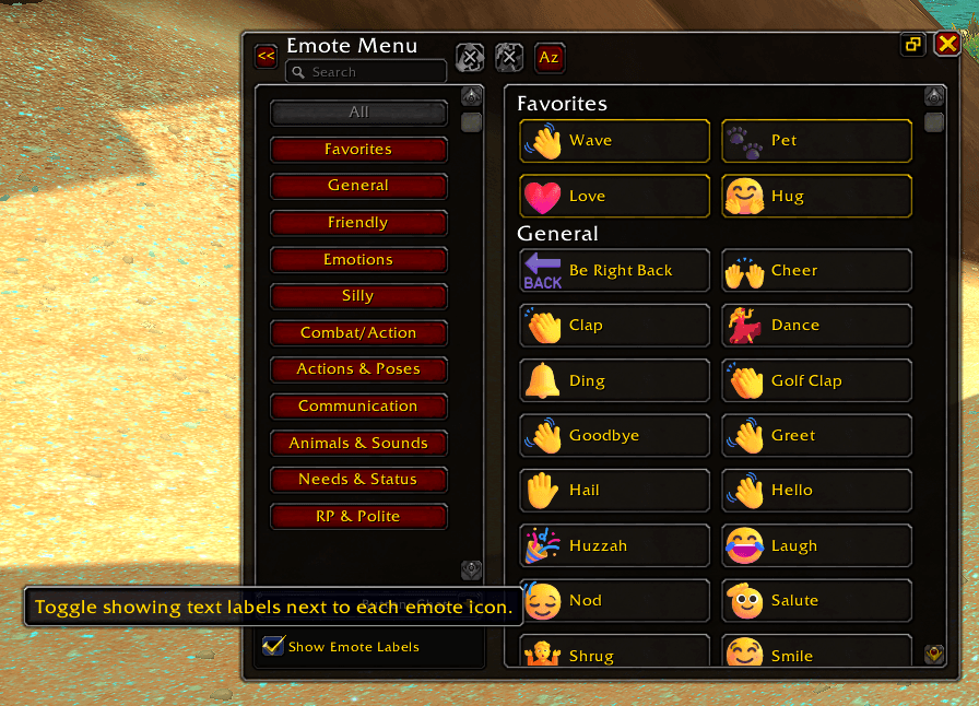 Thumbnail Toggle emote labels