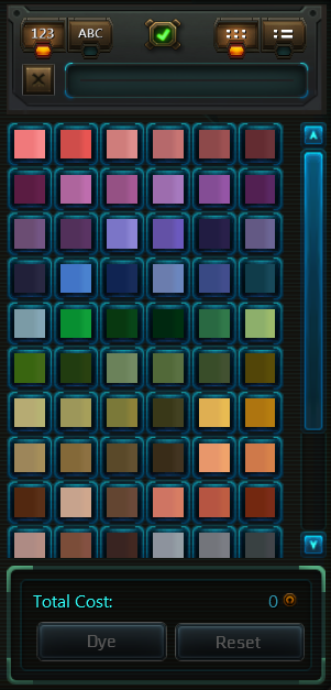 Standard Dye Grid