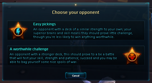 Opponent selection