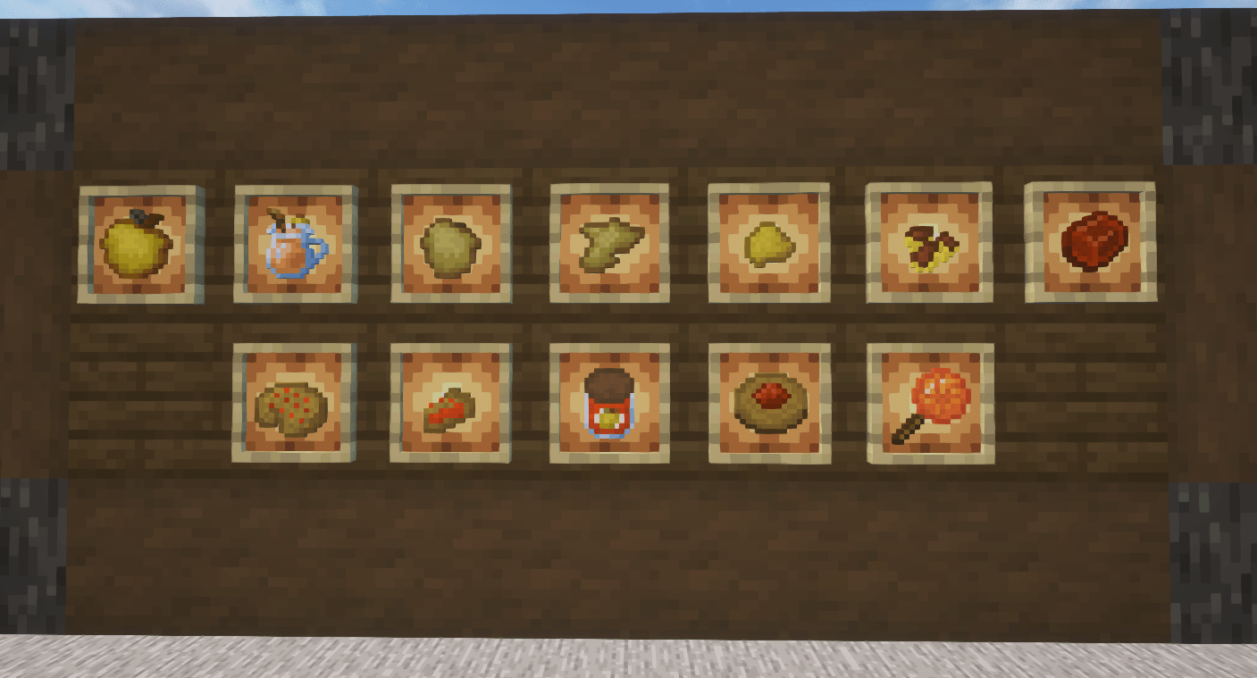 Thumbnail The Quince base foods of the mod.