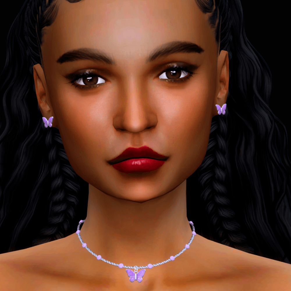 Purple Butterfly Studs - Gallery - The Sims 4 Create a Sim - CurseForge