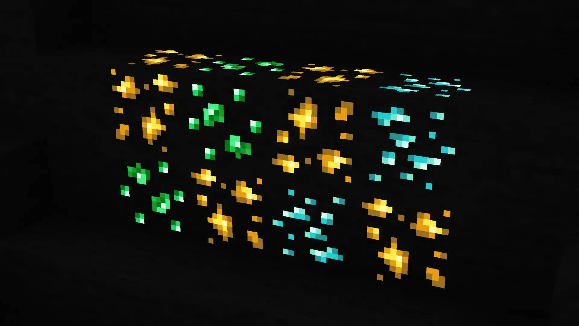 A collection of emissive ores