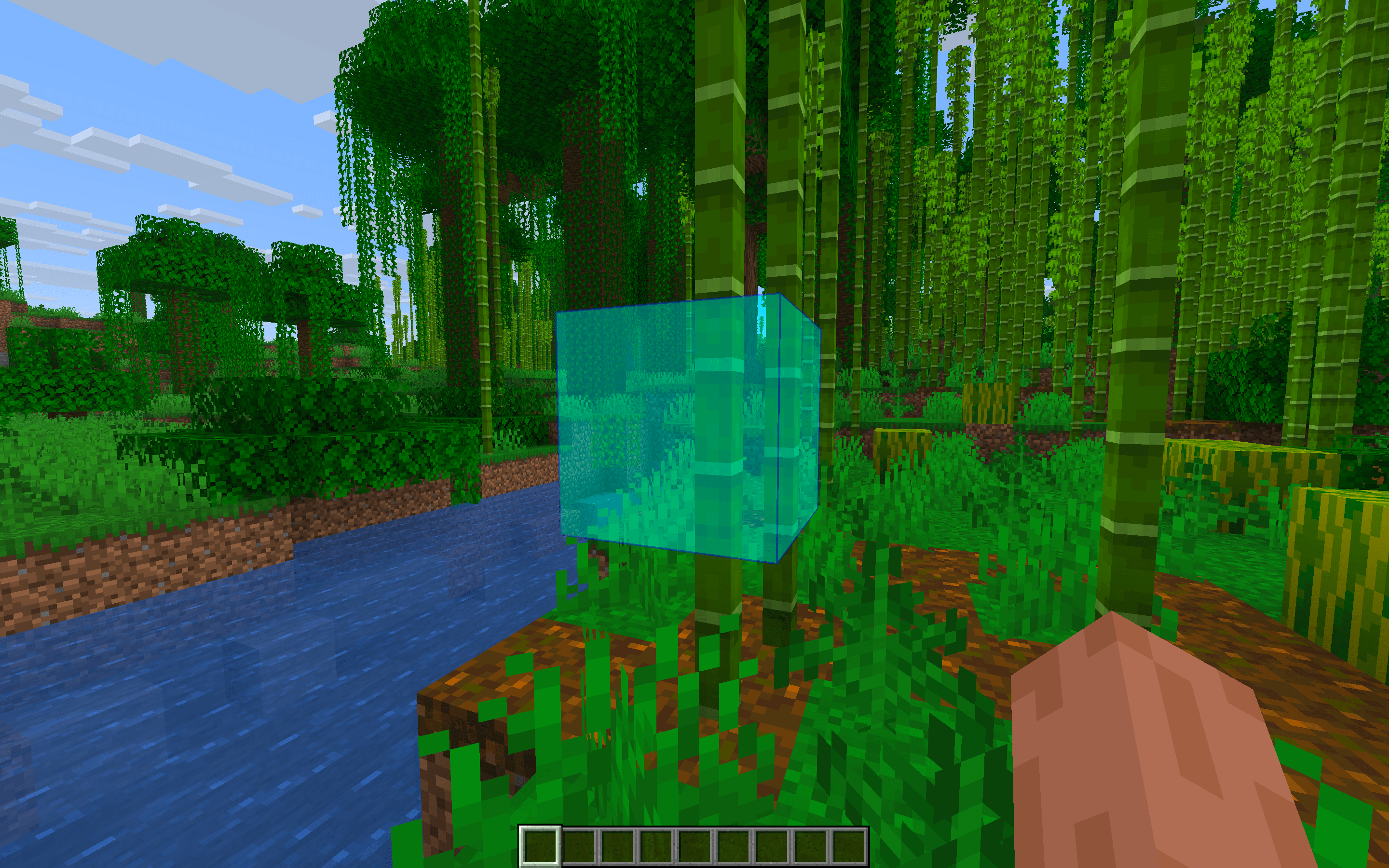Full Block Highlight Setting. When enabled, the full block is highlighted even when looking at a smaller block. Individually customizable for outline and fill.