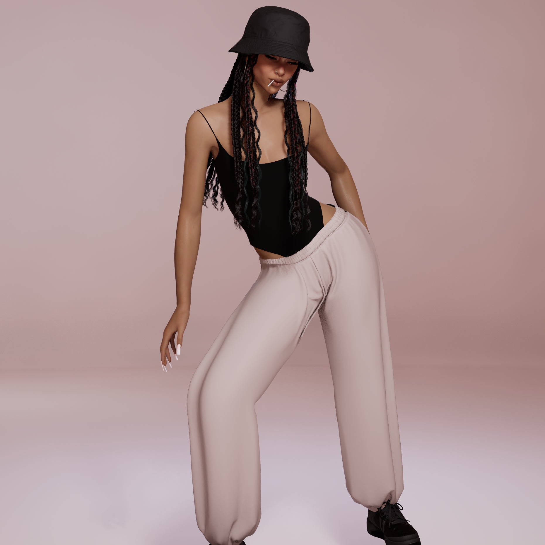 Bodysuit & Sweatpants Set