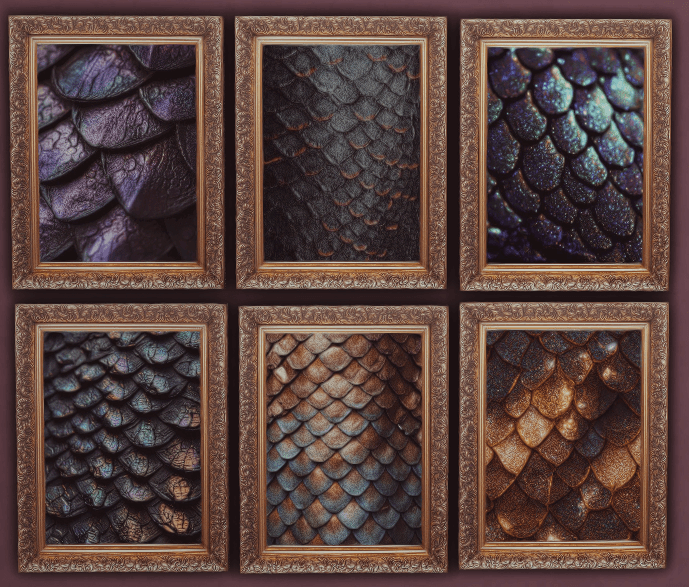 Dragon Scales Paintwall - The Sims 4 Build / Buy - CurseForge