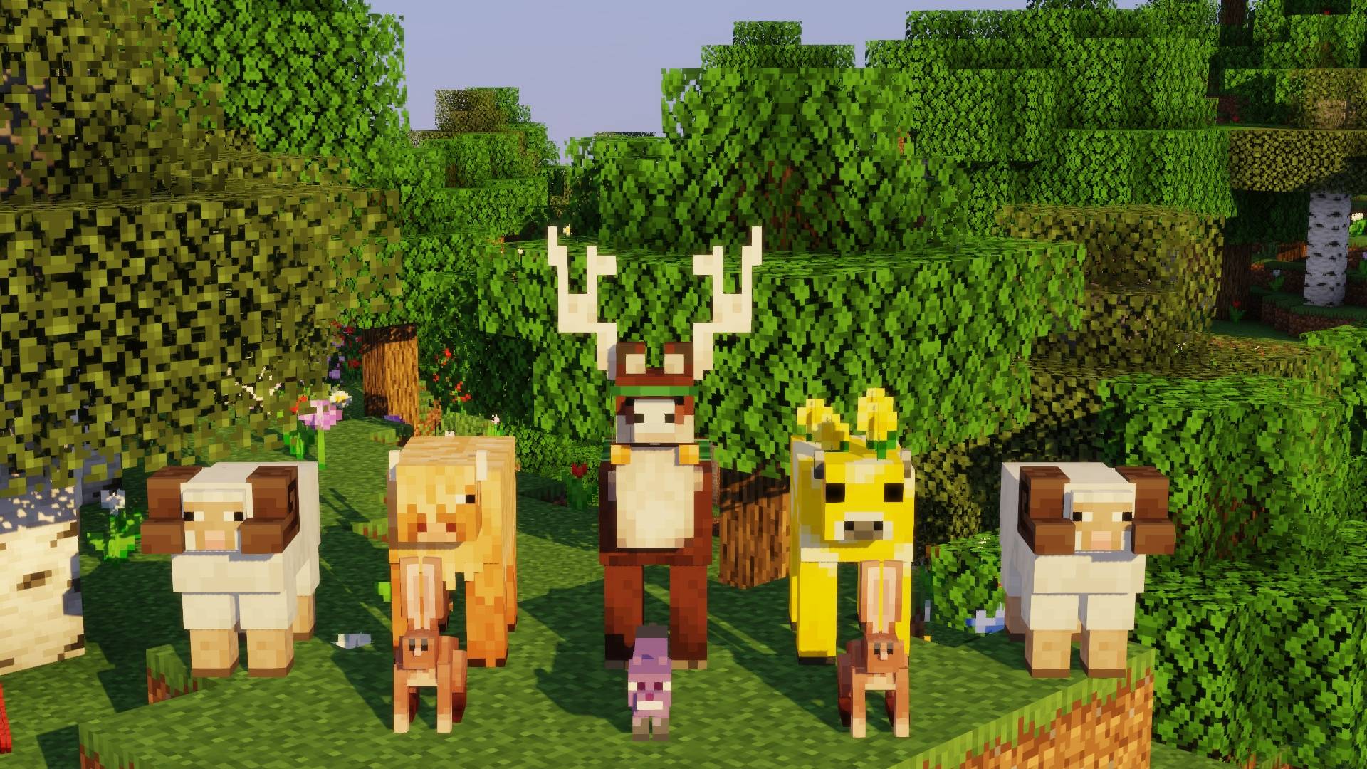 A collection of Minecraft Earth mobs