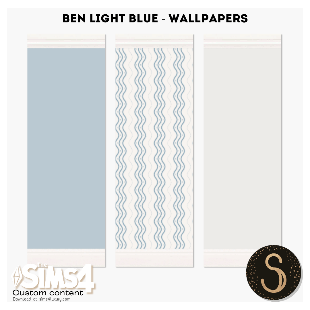 Sims4Luxury - Ben light blue - Wallpapers