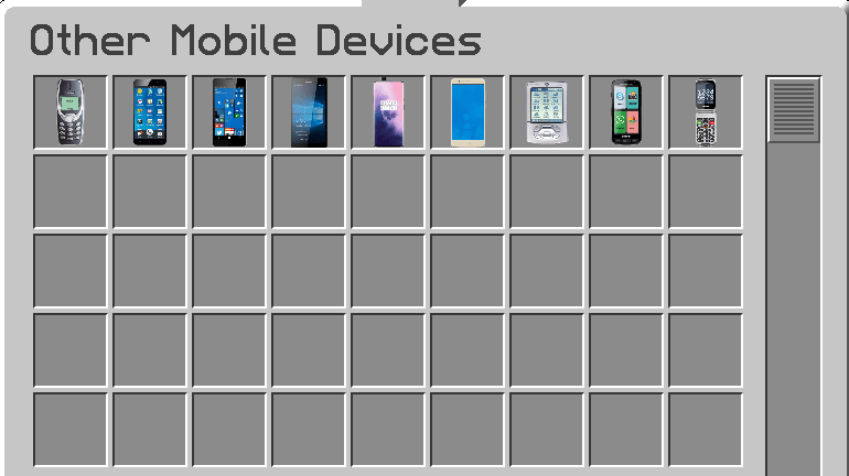 Other Mobile Devices Tab