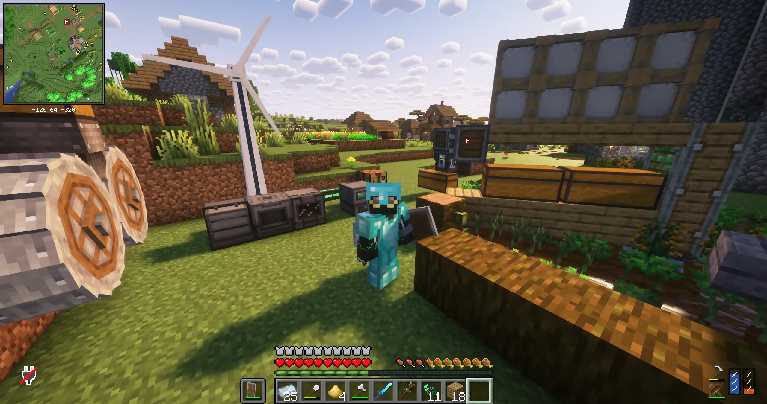 After a few hours of playing the modpack
(screenshot taken within the server)