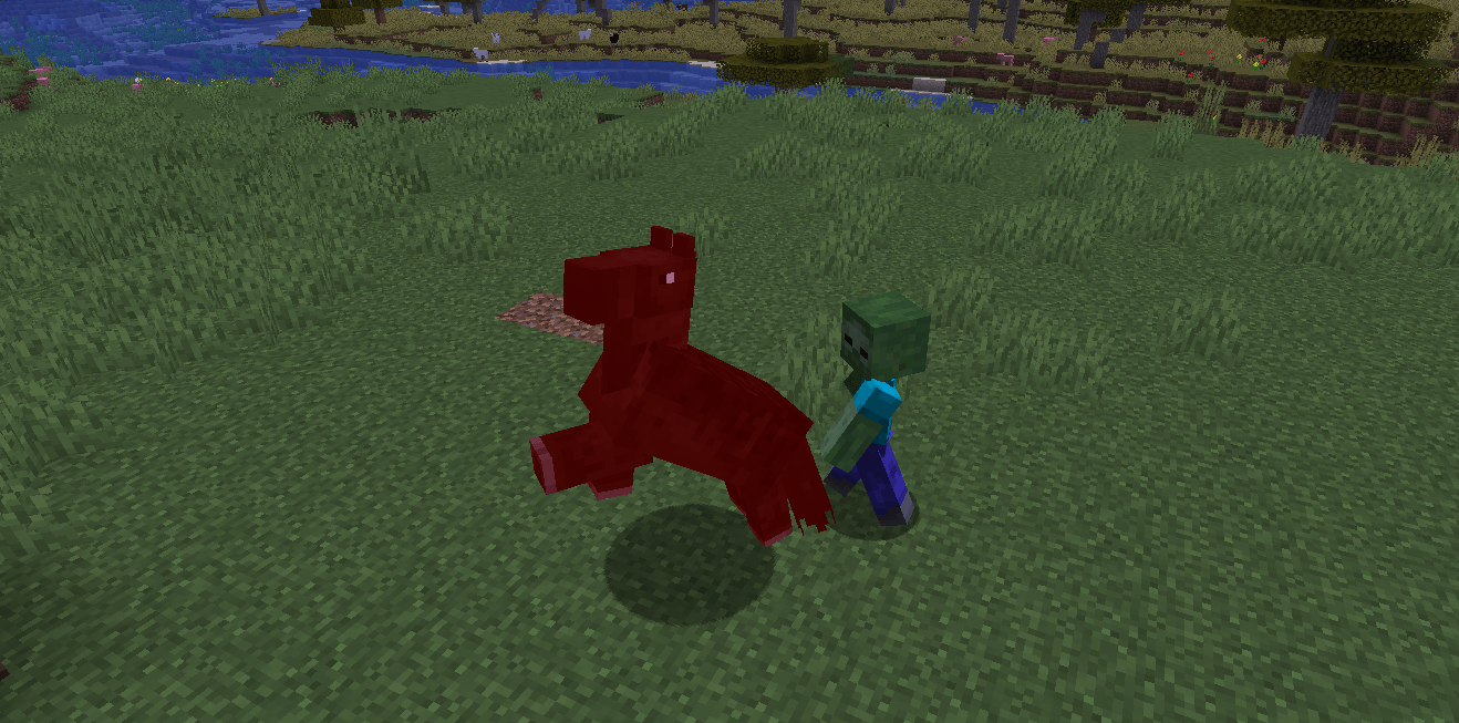 Zombies attack Zombie Horses